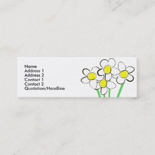 Funny daisy business card