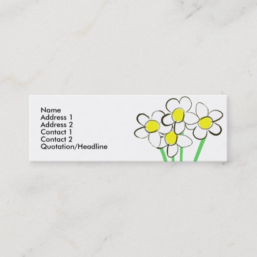 Customizable Funny daisy business card
