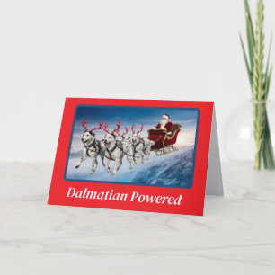 Funny Dalmatian Christmas Holiday Card