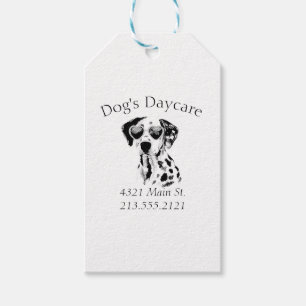 Funny Dalmatian Dog Business Gift Tags