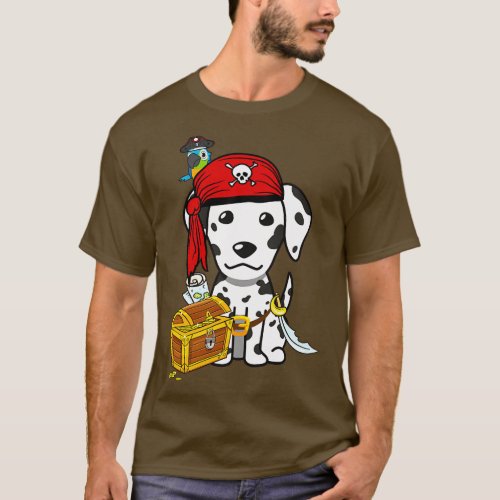 Funny dalmatian is a pirate TShirt