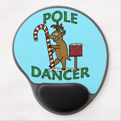 Funny Dancer Christmas Reindeer Pun Gel Mouse Pad