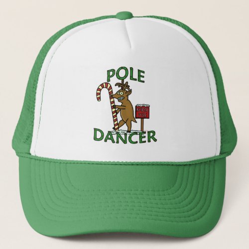 Funny Dancer Christmas Reindeer Pun Trucker Hat
