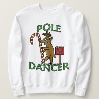 Funny Dancer Christmas Reindeer Pun Ugly Sweatshirt