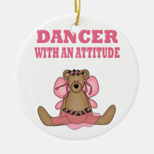 Funny Dancer With Attitude Ceramic Ornament