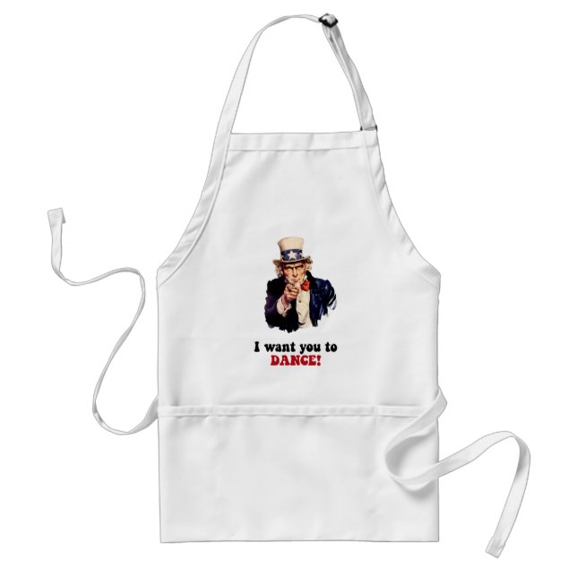 Funny dancing adult apron (Front)