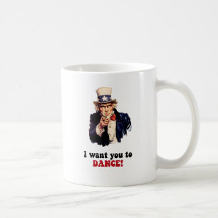 Funny dancing coffee mug