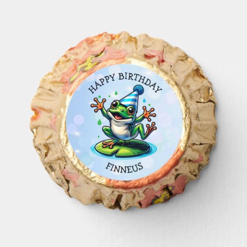 Funny Dancing Frog Personalized Birthday  Reeses Peanut Butter Cups