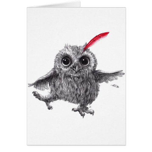 Funny Dancing Owl card