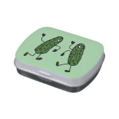 Funny Dancing Pickles Art Candy Tin (Side)