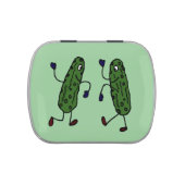 Funny Dancing Pickles Art Candy Tin (Top)