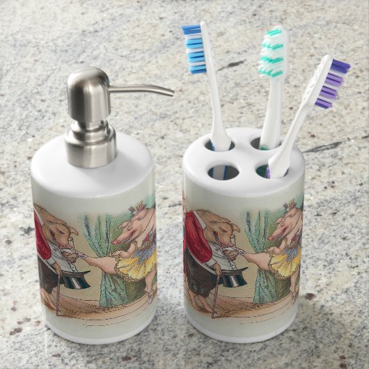 Funny Dancing Pigs Soap Dispenser (Front)