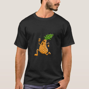 Funny Dancing Pineapple Cartoon Character T-Shirt