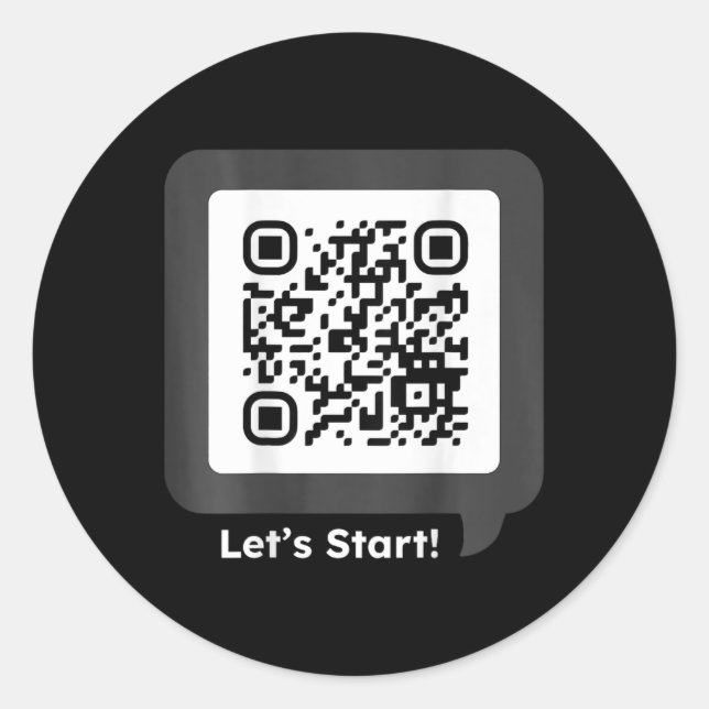Funny Dancing Qr President Byck Side  Classic Round Sticker (Front)