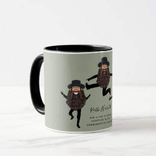 FUNNY Dancing RABBI Personalized with Text Mug