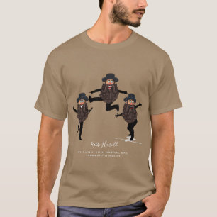 FUNNY Dancing RABBI Personalized with Text T-Shirt