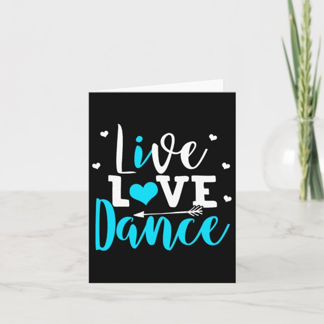 Funny Dancing Saying Dancer Dancing Lover Dance  Card (Front)