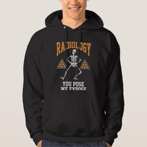 Funny Dancing Skeleton Xray Radiology Humor Hoodie