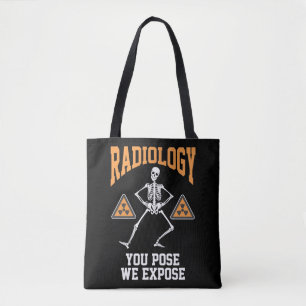 Funny Dancing Skeleton Xray Radiology Humor Tote Bag