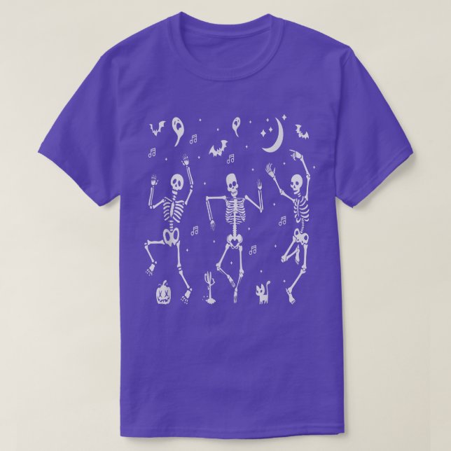 Funny Dancing Skeletons Bones Costume Fancy Dress  T-Shirt (Design Front)
