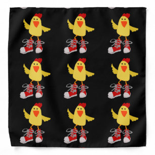Funny Dancing Yellow Chicken Bandana