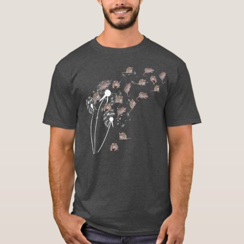 Funny Dandelion Rats Cute Rats Collection Rat Love T_Shirt