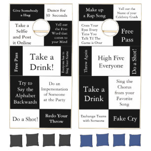 Funny Dares Drinking Game Corn Hole