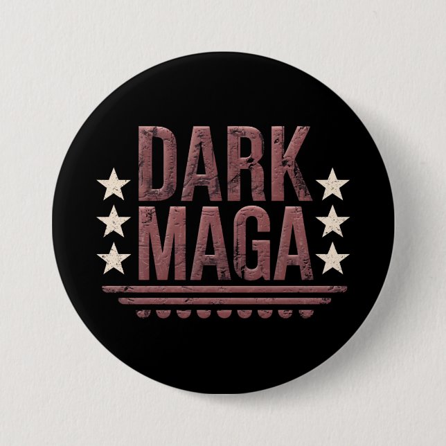 Funny DARK MAGA 2024 Button (Front)