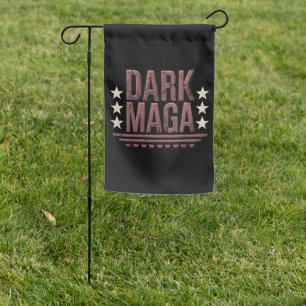 Funny DARK MAGA 2024 Garden Flag