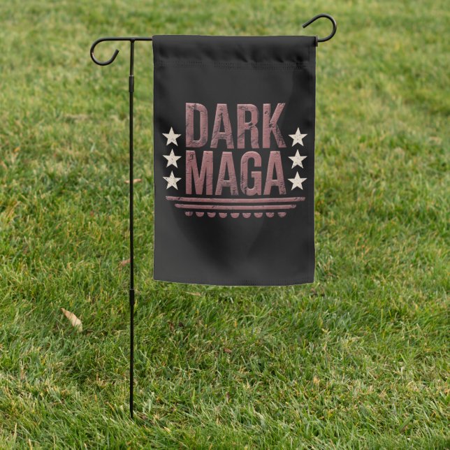 Funny DARK MAGA 2024 Garden Flag (In SItu)
