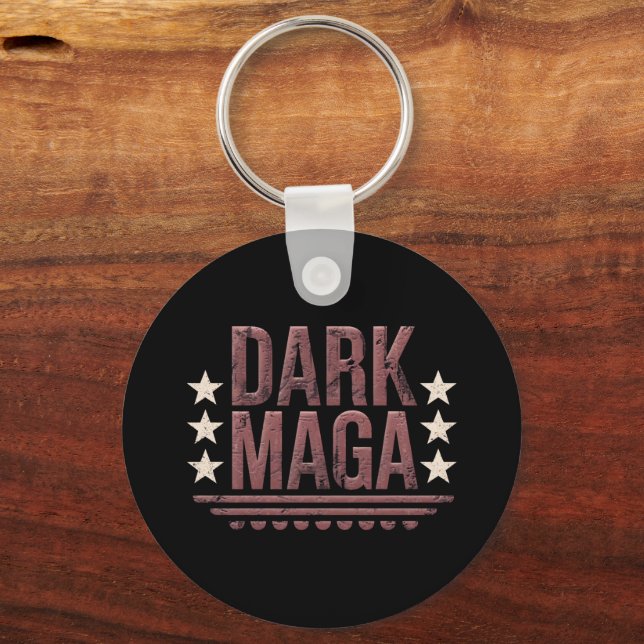 Funny DARK MAGA 2024 Keychain (Front)