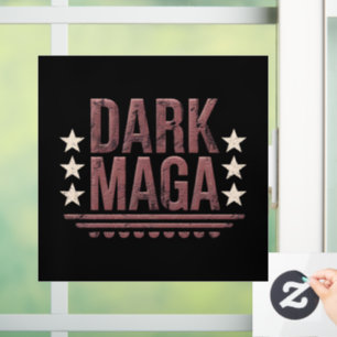 Funny DARK MAGA 2024 Window Cling