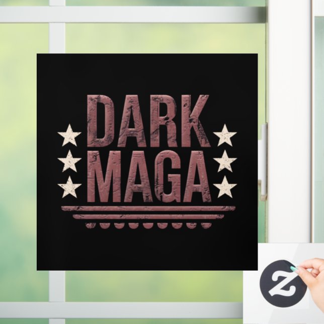 Funny DARK MAGA 2024 Window Cling (Home)