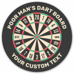 Funny Dart Board Sticker