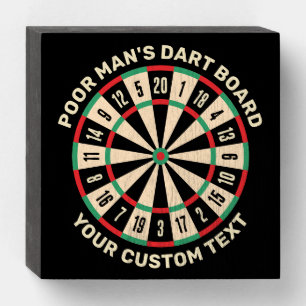 Funny Dart Board Wooden Box Sign