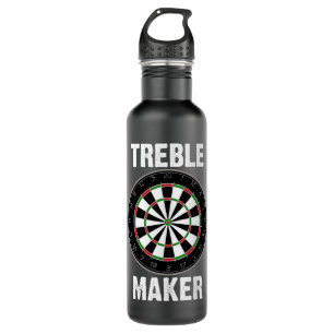 Funny Dart Treble Maker Darts Player Dartboard Jok Stainless Steel Water Bottle