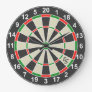 Funny Dartboard Darts Board Circle Monogrammed Fun Large Clock