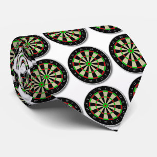 Funny dartboard game. neck tie