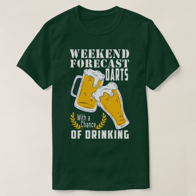 Funny darts beer darts T-Shirt (Design Front)