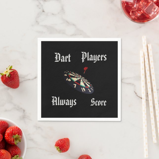 Funny Darts Players Scoring,  Napkins (Insitu)