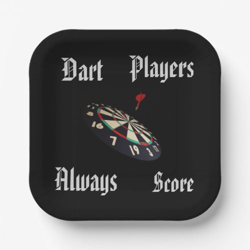 Funny Darts Players Scoring  Paper Plates