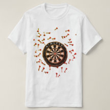 T-Shirt Darten Dartspieler UNLUCKY Darts 180 Motiv Spruch lustig Fun Shirt