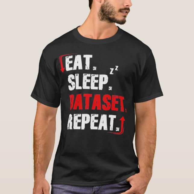 Funny Data Analyst Definition Data Scientist Stati T-Shirt (Front)