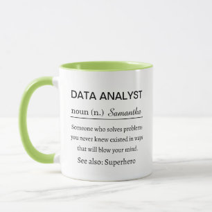 Funny Data Analyst Definition Mug