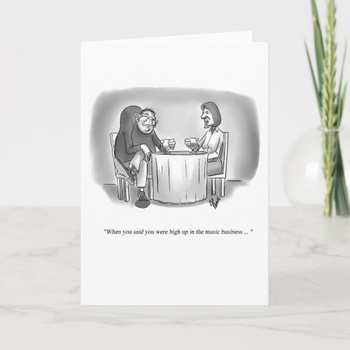 Funny Dating Humor Blank Greeting Card
