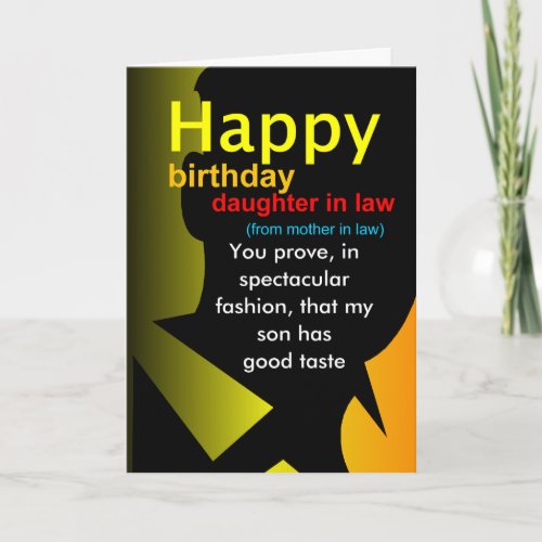 funny daughter in law birthday
