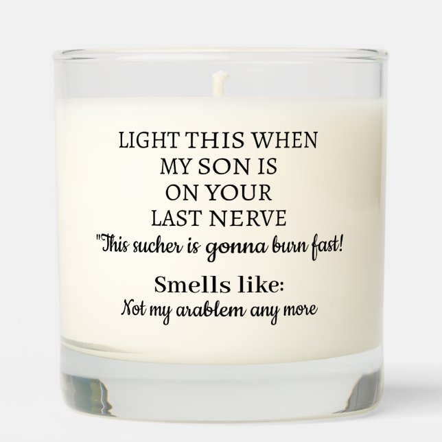 Funny Daughter in law  Scented Candle (Front)