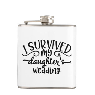 Funny Daughter's Wedding Design Flask