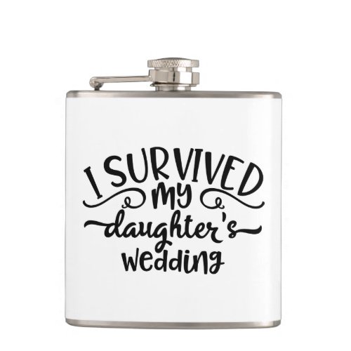 Funny Daughters Wedding Design Flask