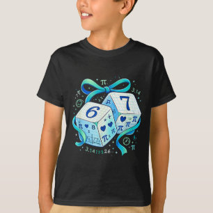 Funny day math 67 six seven dice 6 7 meme T-Shirt